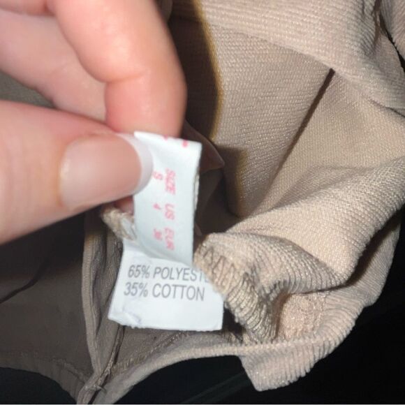 Women's Romwe Tan Long Sleeve Button Down Shacket - Picture 10 of 11